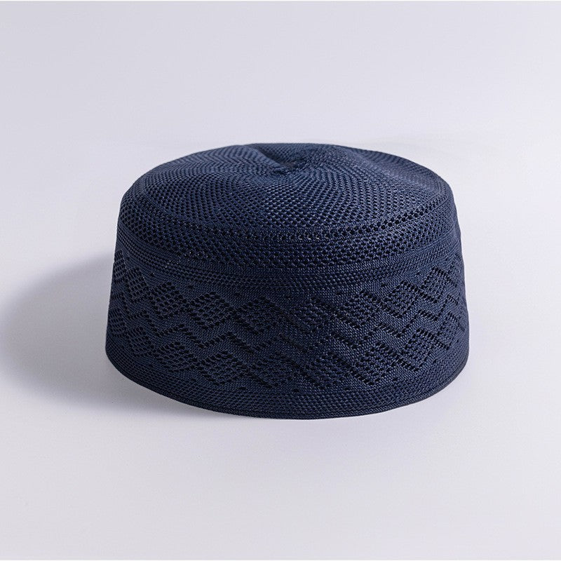 Muslim Prayer Hat Cotton Flat Top Cap