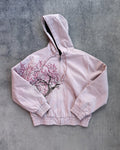 Cherry blossom embroidery workwear jacket