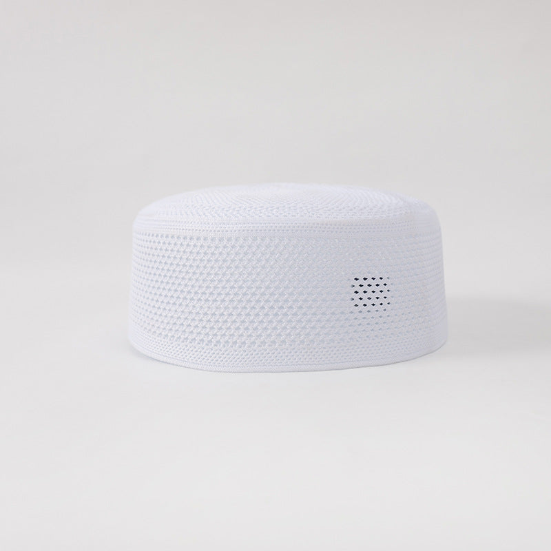 Muslim Prayer Hat Cotton Flat Top Cap