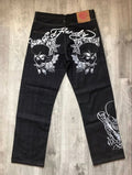 Mens Graphic Denim Jeans