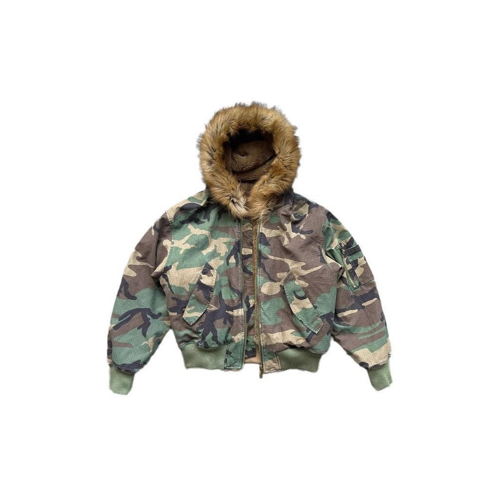 Camo Fur Coat