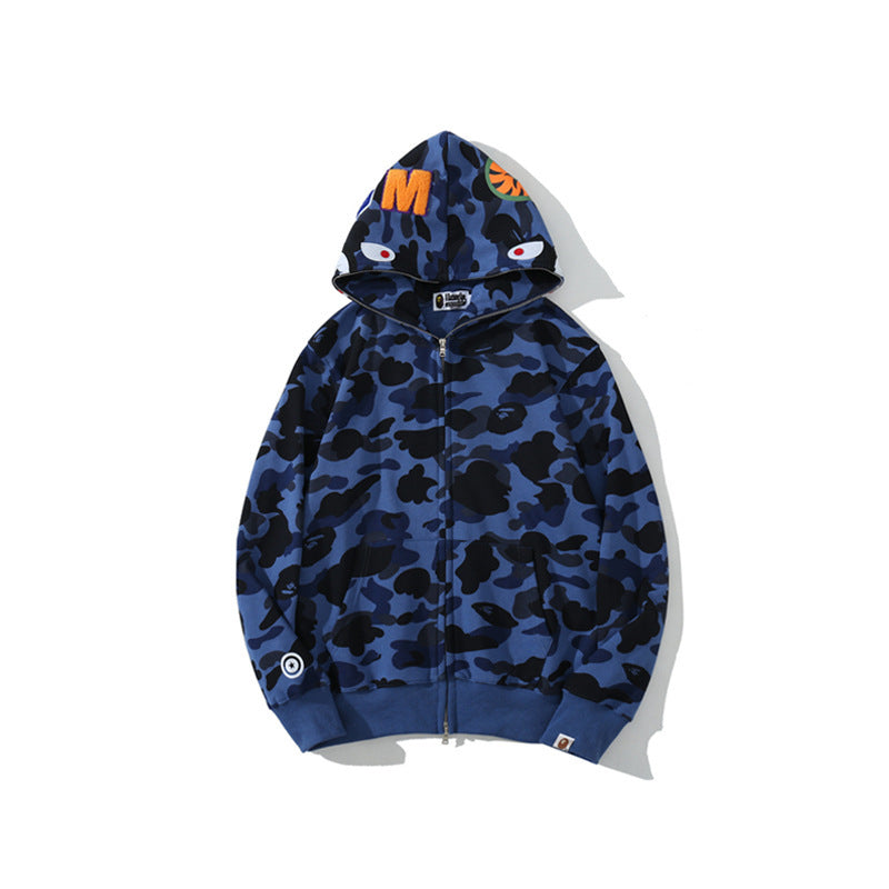 Camouflage Hooded Cardigan
