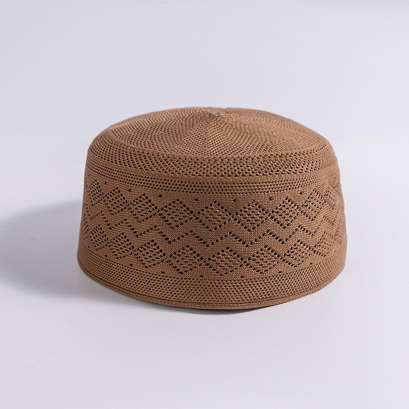 Muslim Prayer Hat Cotton Flat Top Cap